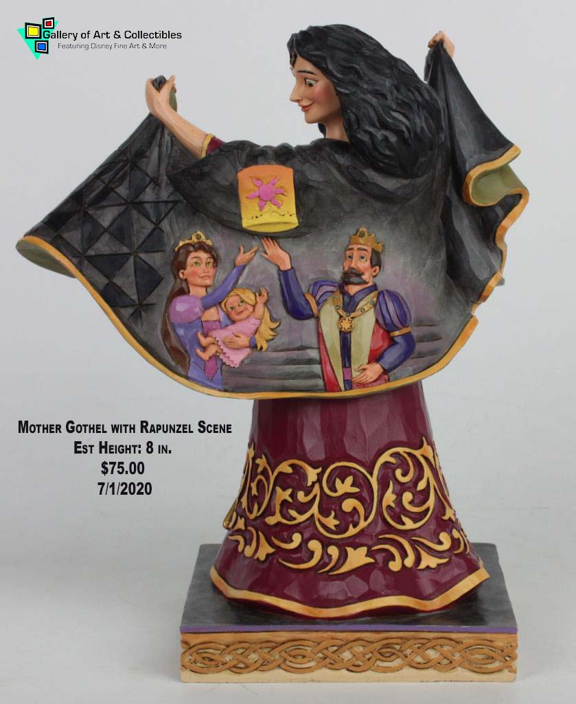 Mother Gothel flaps her cloak to reveal a tender moment shared between Rapu...