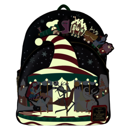 The Nightmare Before Christmas Candy Cane Carousel Glow Mini Backpack - Image 5