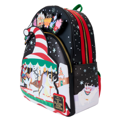 The Nightmare Before Christmas Candy Cane Carousel Glow Mini Backpack - Image 3