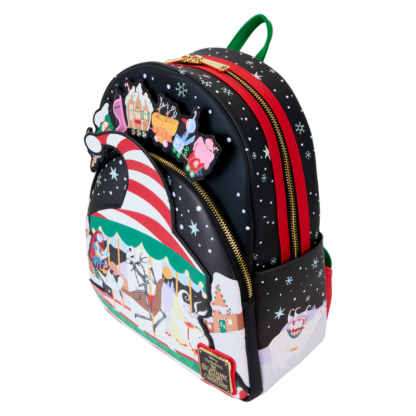 The Nightmare Before Christmas Candy Cane Carousel Glow Mini Backpack - Image 2