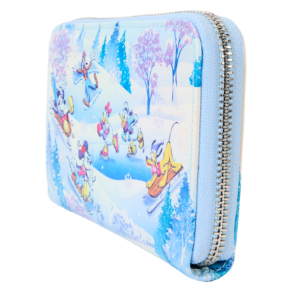 Mickey & Friends Winter Wonderland Scene Zip Around Wallet - Image 2