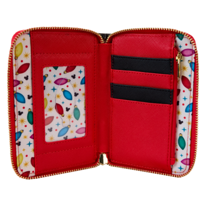 Mickey & Friends Christmas Light Decorations Zip Around Wallet - Image 4