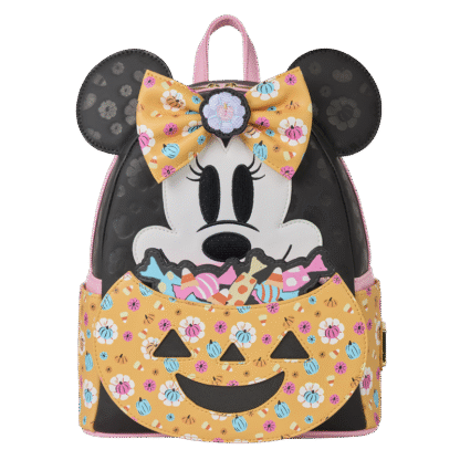 Minnie Mouse Cosplay Floral Pumpkin Glow Mini Backpack