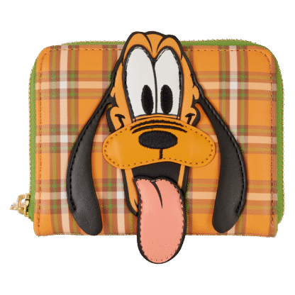 Pluto 95th Anniversary Plaid Zip Around Wallet
