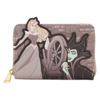 Sleeping Beauty & Maleficent Spinning Wheel Zip Around Wallet