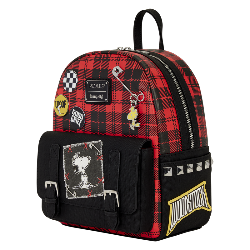 Peanuts Punk Snoopy Grunge Mini Backpack - Image 2