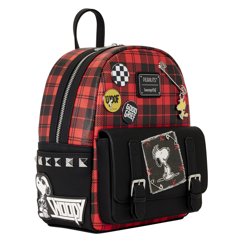 Peanuts Punk Snoopy Grunge Mini Backpack - Image 3